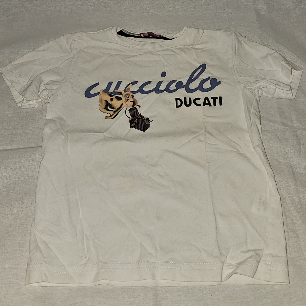 Ducati Kids White Graphic Tee